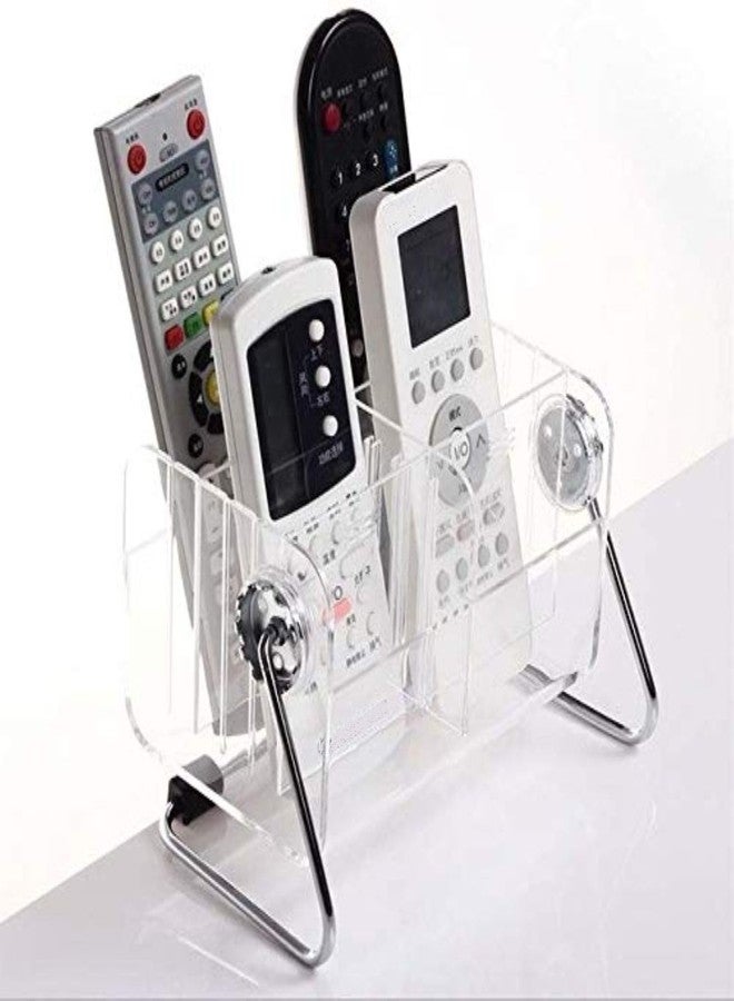 Inditradition AC TV Remote Organizer Holder Stand (Acrylic, 6-Shelf) | Multipurpose & Stylish Display Stand (Adjustable, Transparent) - Image 3